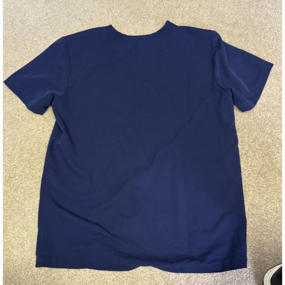 Figs Women's Catarina One Pocket double Pocket Scrub Top Navy Blue Size Medium - Picture 3 of 5